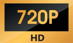 720p video